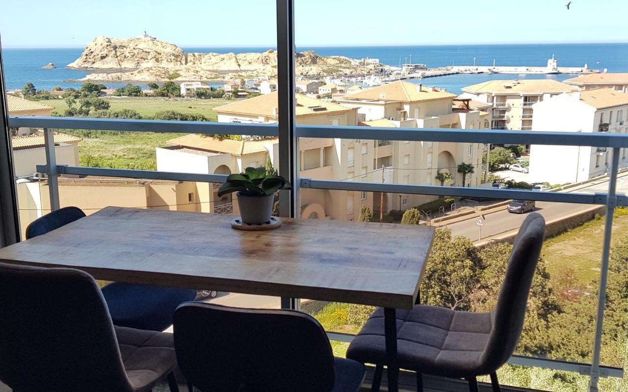 Tres Beau Duplex Vue Panoramique Mer, Proche Plage LʼÎle-Rousse Exterior foto